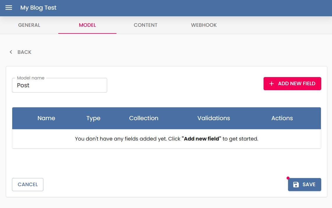 Name of the new model