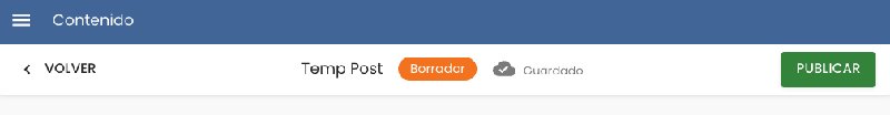 Si modificamos se guardan los datos pero en modo borrador