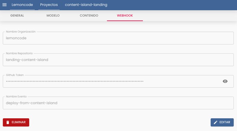 web hook tab con datos