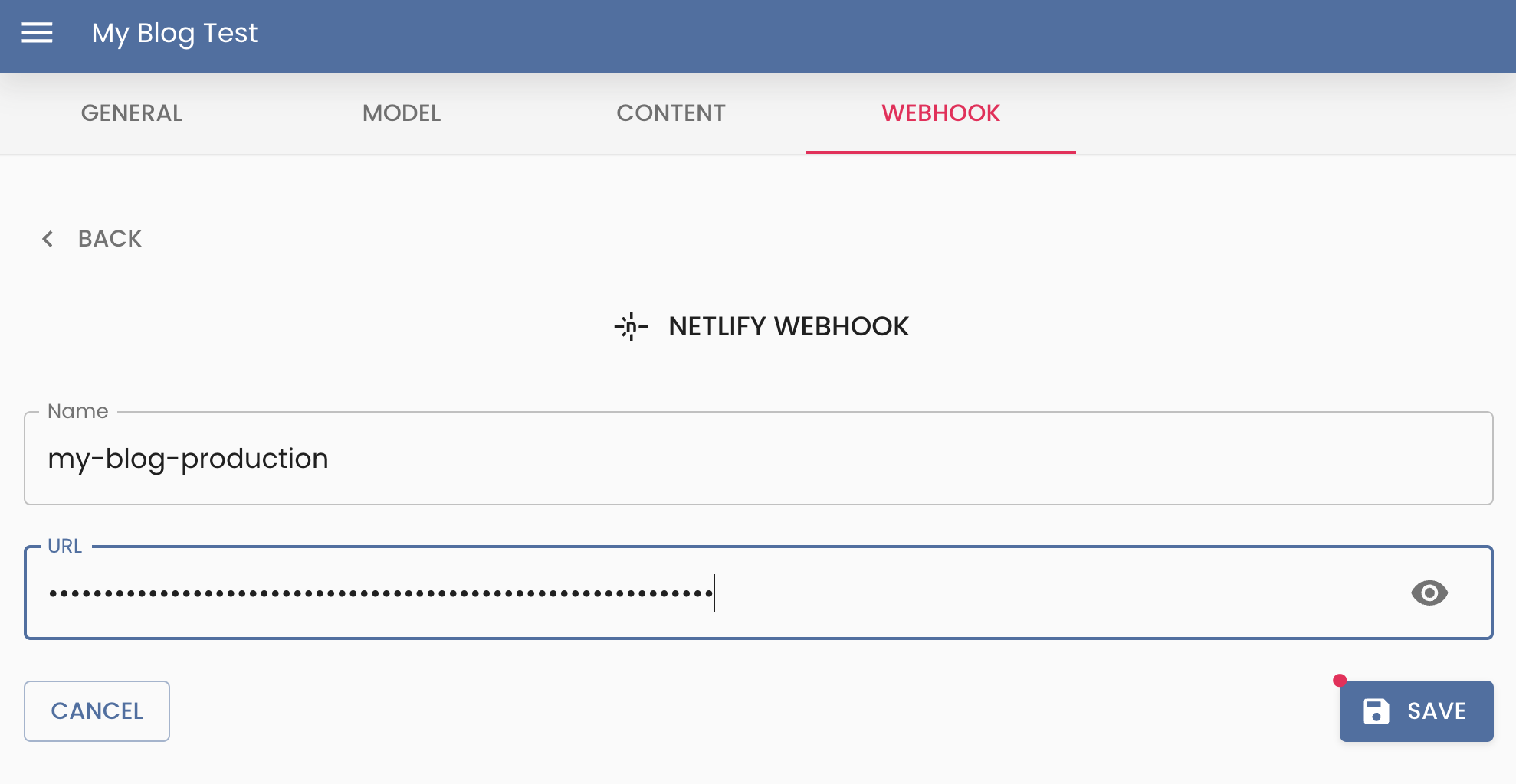 campos del webhook de Netlify