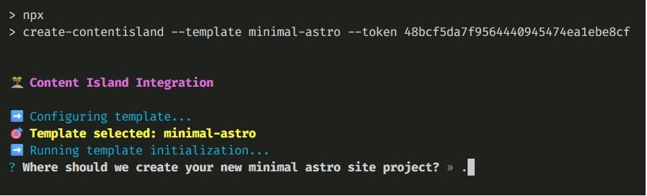 where create minimal project