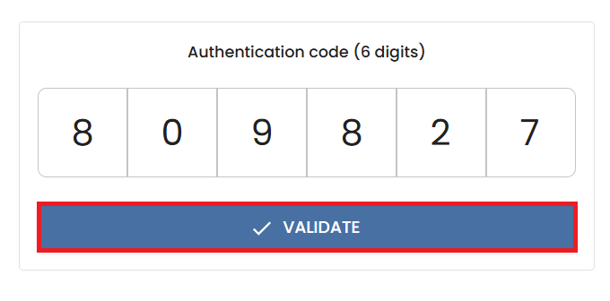 validate button